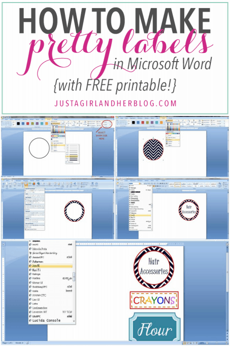 word circles template for mac